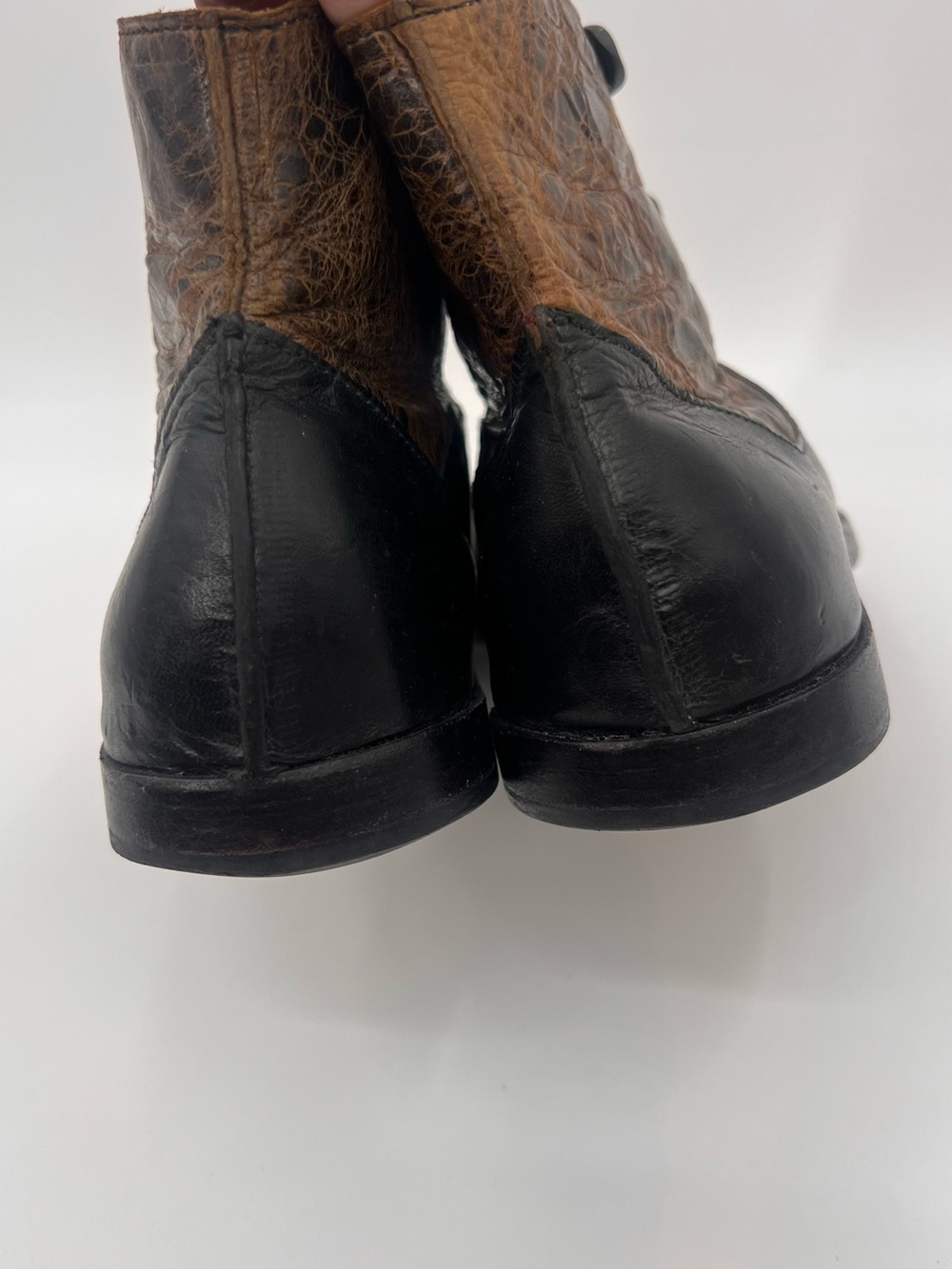 Cydwoq Measure boots Two-Tone Brown and Black Leather 6.5 - Picture 9 of 14